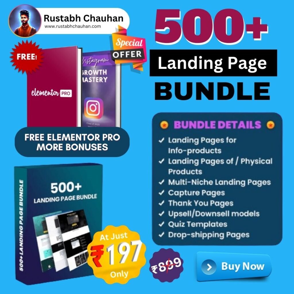 Landing Page Digital Products Posts By Rustabh Chauhan